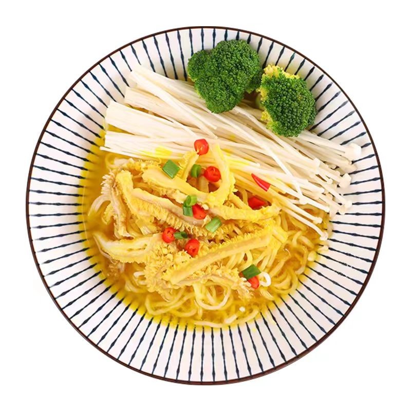 A Dish Served with Noodles Fusion of Ingredients Family Meal Replacement Rich Scene Chinese Paired with Staple Food