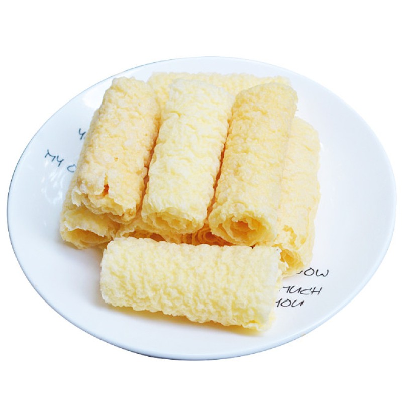 Wholesale OEM Haccp ISO Instant Heating Food Golden Fried Dry Bean Curd Sheet Roll Hot Pot Restaurant Fast Shipping From China