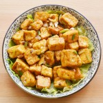 Topchef Factory Soybean Hot Pot Food Products Fried Tofu Healthy Frozen Fried Bean Curd Puffs Tofu Skin