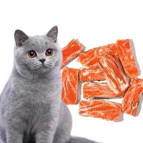 Dried Salmon Fillet Supplier - OEM Package Pet Treat