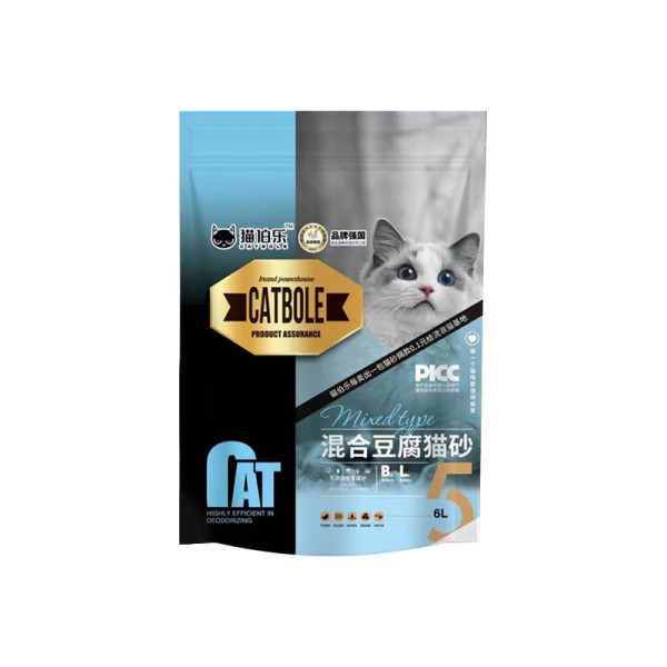 混合豆腐猫砂供应商-私标6升包装