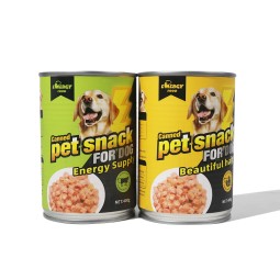 狗罐头食品厂家-400克大块肉标签