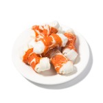 生皮狗咀嚼厂家-定制三文鱼味代工