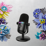 USB麦克风厂家-RGB USB心形电容游戏麦PC金属塑料