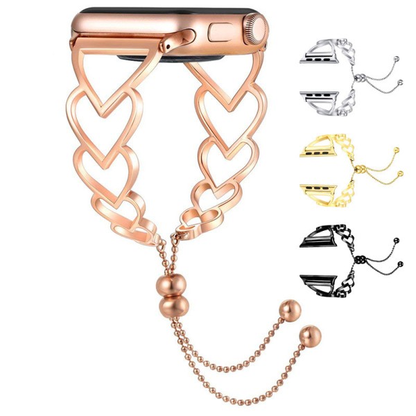 心形手链表带厂家-金属表带Apple Watch Ultra 8-4 49-40mm女款