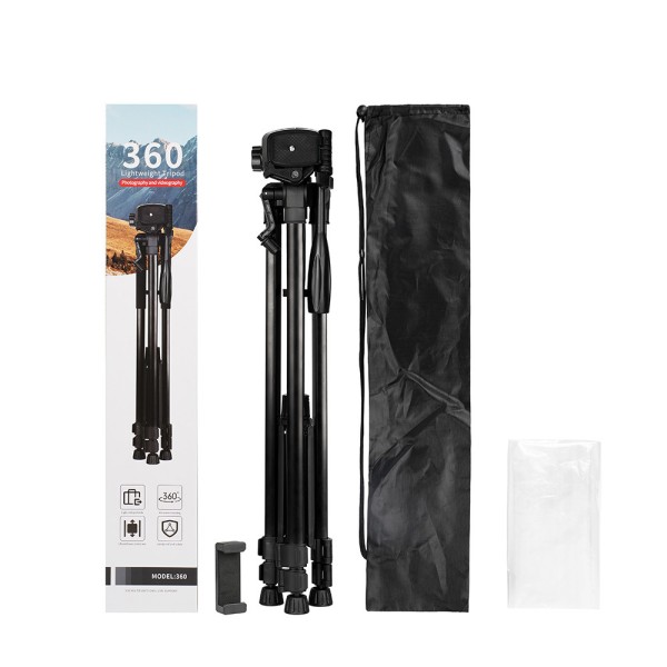 手机支架厂家-金属可调360度旋转直播视频手机架