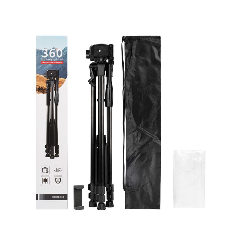 手机支架厂家-金属可调360度旋转直播视频手机架