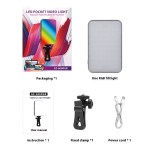 USB相机灯厂家-可充电USB相机夹LED环形自拍灯可调光5V