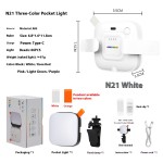 便携RGB灯厂家-迷你专业RGB LED视频灯直播口袋