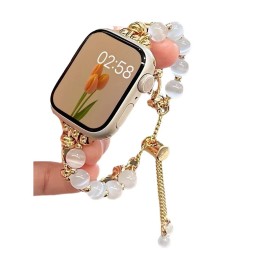 Apple Watch表带厂家-豪华珠链金属表带Apple Watch 38-49mm