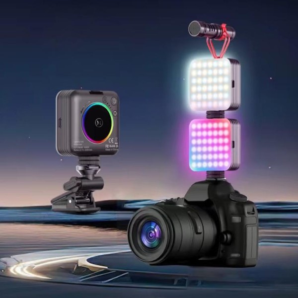 迷你自拍灯厂家-1/4螺丝孔补光灯可调亮度摄影