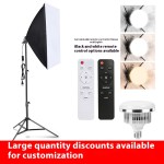 影室柔光箱厂家-2.1米三脚架配200W白光LED灯泡摄影照明