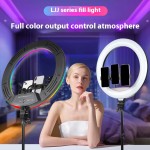 LED环形灯厂家-批发18英寸便携LED环形灯支架视频拍摄