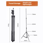 折叠三脚架厂家-1.6-2.1米补光灯架多功能相机工具