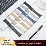 金属表带厂家-不锈钢双扣表带Apple Watch Asanu款