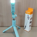 迷你自拍杆厂家-便携自拍杆补光灯R1S手机蓝牙连接