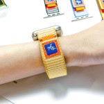 夜光表带厂家-荧光尼龙魔术贴表带iWatch1-10 S9