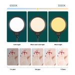 桌面补光灯厂家-21.4厘米直播摄影桌面美容补光灯架