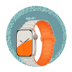 磁吸硅胶表带厂家-硅胶表带Apple Watch Ultra 49mm Series 9 8 41-45mm