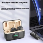 无线麦克风厂家-Q8 2麦磁扣领夹麦带数字显示盒