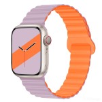 硅胶表带厂家-双色运动硅胶磁吸表带Apple iWatch10