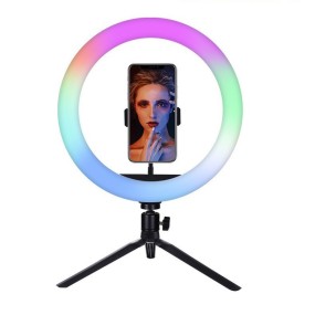 RGB Beauty Light Manufacturer - 10-Inch RGB Fill Light Key Light for Phone Photography Live