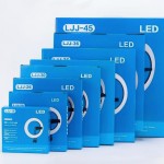 可调光环形灯厂家-14英寸触控环形灯带三脚架遥控