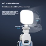 充电夹灯厂家-手机补光灯直播夹式自拍便携照明