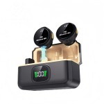 无线麦克风厂家-Q8 2麦磁扣领夹麦带数字显示盒