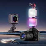 LED补光灯厂家-2000mAh全彩多接口便携口袋RGB视频灯