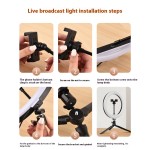 直播灯厂家-桌面圆形灯6-22英寸美容手机补光灯