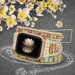 天然石表带厂家-编织尼龙表带配天然石Apple Watch 10-3