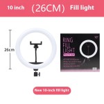 LED化妆灯厂家-10英寸3000-6500K摄影环形灯带三脚架遥控