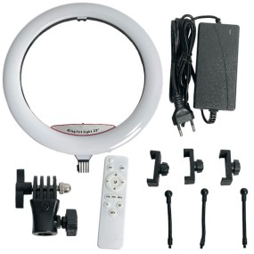 便携环形灯厂家-22英寸旋转环形灯可调亮度色温