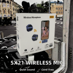 Type-C无线麦厂家-长续航电容麦带磁铁双麦