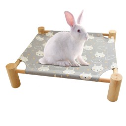 猫吊床生产商-户外木质抬高便携