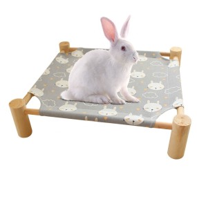 猫吊床生产商-户外木质抬高便携