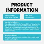 宠物关节补充剂厂家-OEM私有标签髋关节软咀嚼片葡萄糖胺狗猫用