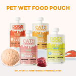 湿宠物食品厂家-OEM ODM天然鸡金枪鱼90克湿宠物食品高品质蛋白袋装