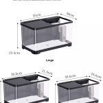 亚克力鱼缸供应商-透明方形黑框
