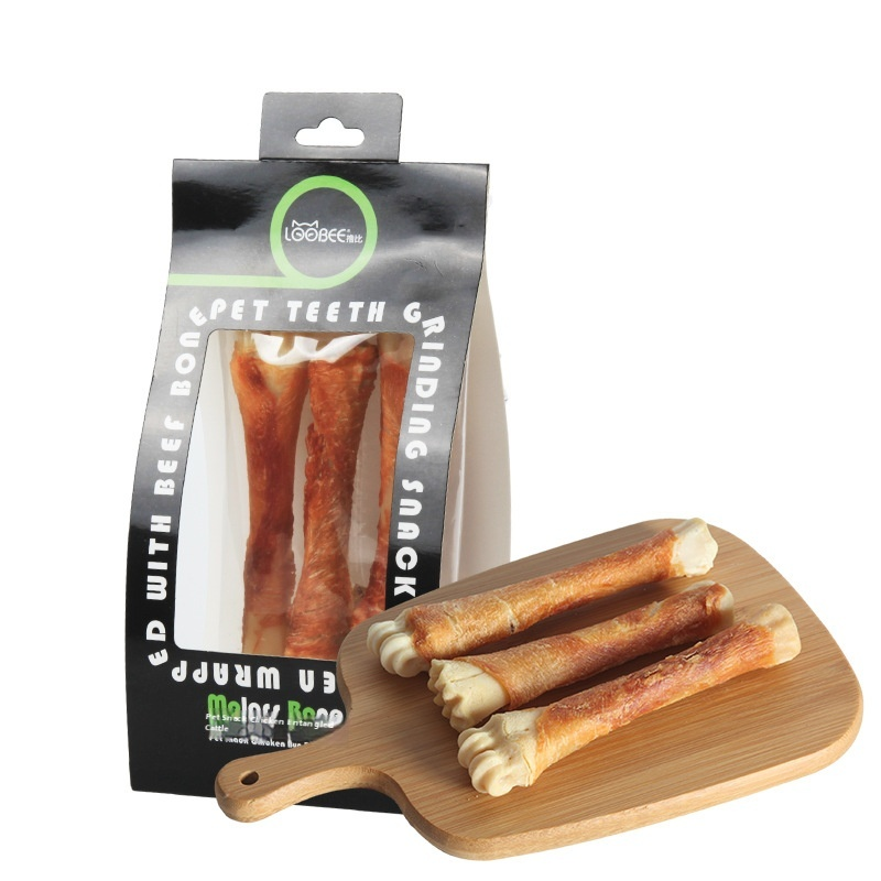 风干狗咬胶厂家-优质蛋白丰富零食风干鸡羊蹄咬胶棒