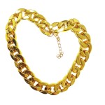 Adjustable Collar Manufacturer - Personalized Cuban Chain Necklace Gold Collar with Ribbon for Pets