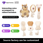Plush Toy Set Supplier - Manufacturer Wholesale OEM Custom Logo Plush Rope Dog Toy Bite Resistant