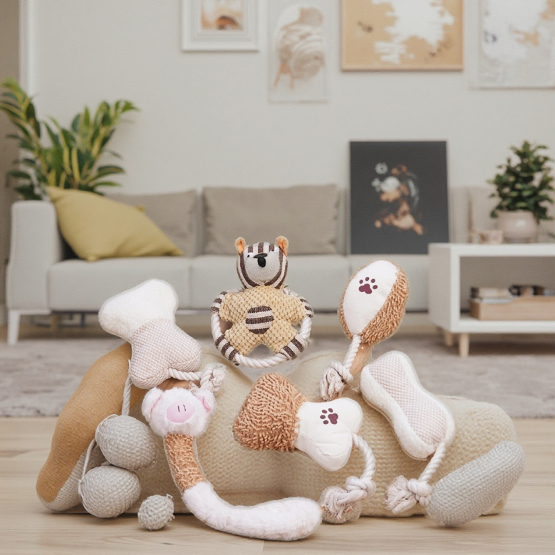 Plush Toy Set Supplier - Manufacturer Wholesale OEM Custom Logo Plush Rope Dog Toy Bite Resistant
