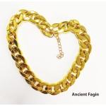 Adjustable Collar Manufacturer - Personalized Cuban Chain Necklace Gold Collar with Ribbon for Pets