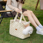 Pet Carrier Bag Manufacturer - Fashion Portable Large Capacity Breathable Dog Satchel Lightweight Shoulder Bag