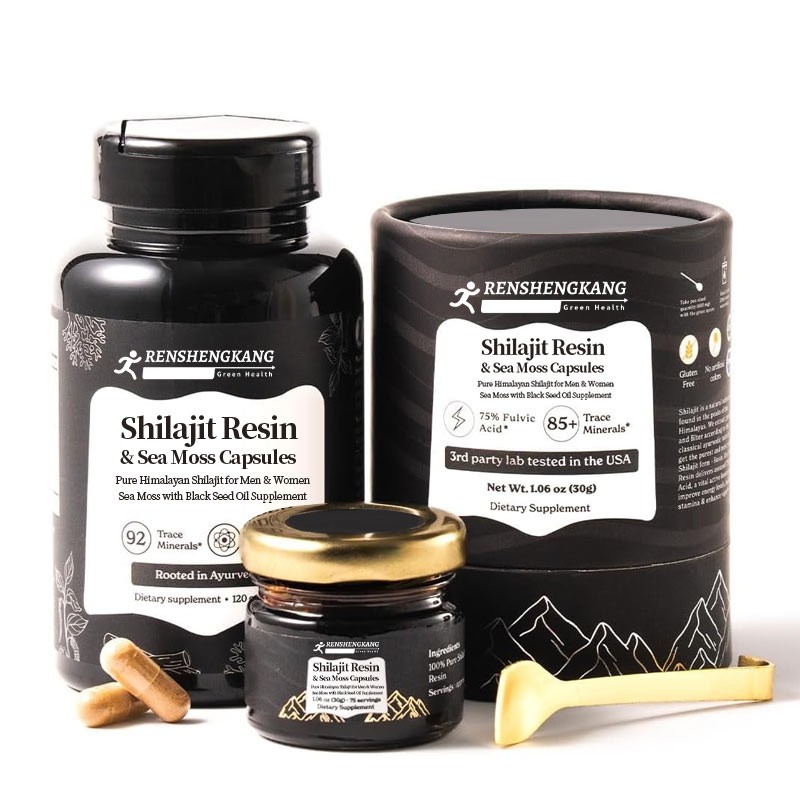 Shilajit Sea Moss Capsules Manufacturer - OEM Custom Black Seed Oil