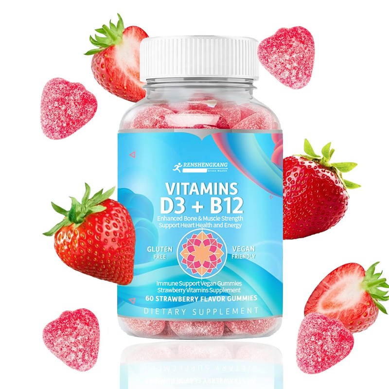 Vitamin D3 Gummies Manufacturer - OEM Custom Vegan Strawberry