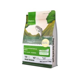 Salmon Cubes Manufacturer - Kates Pet Freeze-Dried Treats Salmon Cubes Dog Training Beautiful Fur Cheek