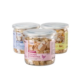 Pet Treats Factory - Small Cans Freeze-Dried Chicken Duck Cod Quail Egg Yolk Granules Nutritious Treats